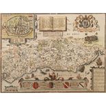 SPEED, John - Sussex Described : hand coloured map, 500 x 385 mm, George Humble, [English text],