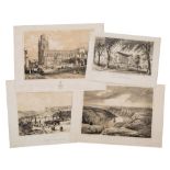 CLIFTON : Bristol, four tinted lithographs, (most) 295 x 195 mm, c1850s.
