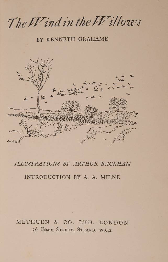 RACKHAM, Arthur ( illustrator ) - The Wind in the Willows : 12 colour plates, org. - Image 3 of 4