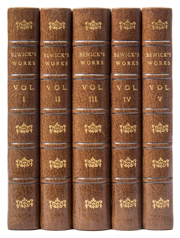 BEWICK, Thomas : Memorial Edition of Thomas Bewick's Works, 5 vol, illust,