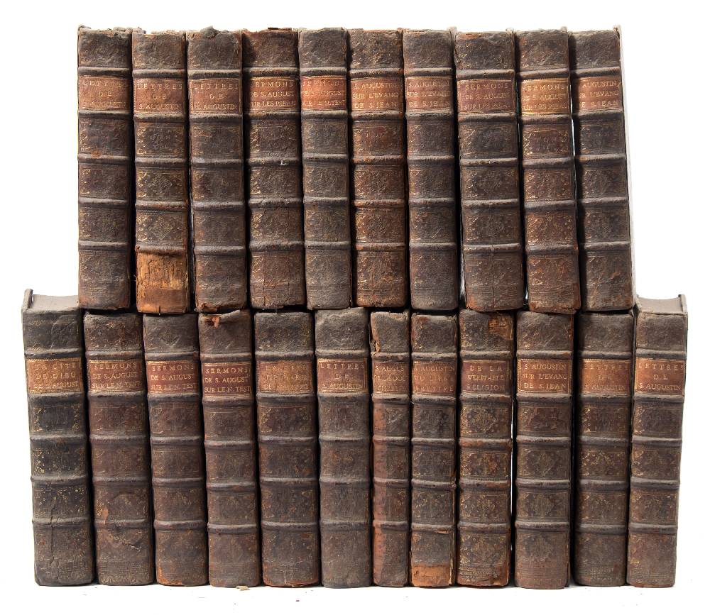 AUGUSTINUS, Saint - Les Letters des Augustin : 6 vols, cont, calf, 8vo, Paris, 1701.