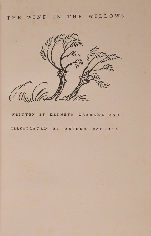 RACKHAM, Arthur ( illustrator ) - The Wind in the Willows : 12 colour plates, org. - Image 2 of 4