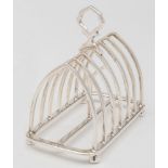 An Edward VII silver six-division toastrack, maker Thomas Bradbury and Sons, London,