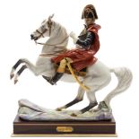 A Royal Worcester porcelain equestrian group: of Napoleon Bonaparte,