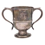 A George III two-handled cup, maker Louis Black, London, 1763: monogrammed,