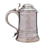 A George III silver tankard maker Thomas Whipham and Charles Wright, London, 1760: crested,