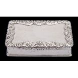 A William IV silver snuff box, maker Edward Smith, Birmingham,