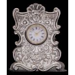 A Victorian silver watch stand, maker Deakin & Francis Ltd, Birmingham,