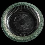 A Lalique 'Marguerites' glass bowl: of shallow form,