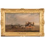 Attributed to Charles Cooper Henderson [1803-1877]- The South London Mail Coach in an open