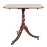 A Regency mahogany and inlaid rectangular occasional table:,