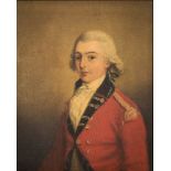 WITHDRAWN English School early 19th Century - Portrait of John Kearsley in military uniform,