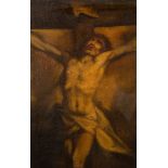 After Sir Anthony Van Dyck [17th Century]- The Crucifixion,:- oil on canvas 98 x 70cm.