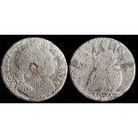 William & Mary, tin farthing: 1692 (1).