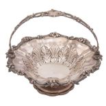 A William IV silver swing-handled cake basket, maker Edward, Edward Jnr, John & William Barnard,