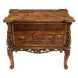 A French marquetry chest:, in the Art Nouveau taste,