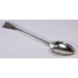 A George III silver fiddle pattern basting spoon, maker Richard Crossley and George Smith, London,