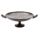 Art Union of London, a Victorian cast iron tazza: originally designed by E W Wyon,