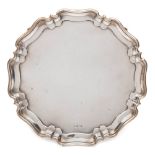 A George V silver salver, maker Atkin Brothers, Sheffield,