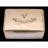 An Edward II small silver box, maker Goldsmiths & Silversmiths Co Ltd, London,
