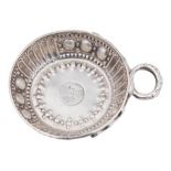 A George V silver wine tasting cup, maker D & J Wellby Ltd, London,