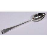 A George III silver Old English pattern basting spoon, maker William Eley and William Fearn, London,