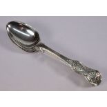 A set of six Victorian provincial silver Queen's pattern teaspoons, maker Thomas Sewell I,