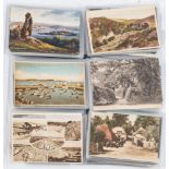 A box of approx 400 postcards of Devon topographical views:, (a lot).