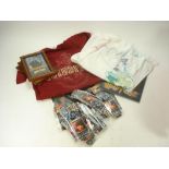 A group of Harry Potter collectables distributed by Odeon cinemas:, including two t-shirts, scarves,