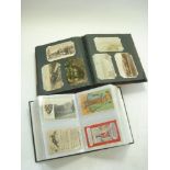 A collection of early 20th century postcards in albums:, comprising GB topographical,