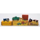 Dublo Dinky boxed group of three:, comprising No 069 Massey-Ferguson Tractor, blue with grey wheels,