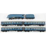 Tri-ang OO/HO gauge LMS blue 4-6-2 locomotive and tender No 6220 'Coronation':,