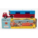 Corgi 1130 Bedford TK 'Chipperfield Circus' Horse transporter:, red cab with yellow interior,