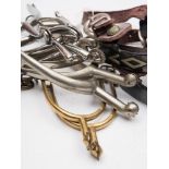 A group of eight pairs of various spurs:,