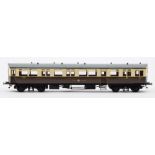 Tower Brass (SanCheng /China) O gauge A30 GWR cream and brown Autocoach No 190:,