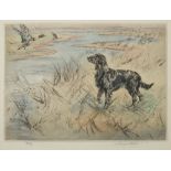 * Henry Wilkinson [1921-2011]- Black Labrador, duck shooting,