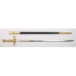 A Masonic court sword:,