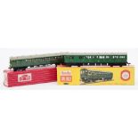 Hornby Dublo OO/HO 2-rail No 2250 SR Green Electric Motor Coach Brake/2nd:, boxed,