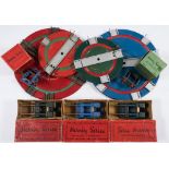 Hornby O gauge accessories: comprising three Hydraulic Buffer Stops, a Spring Buffer Stop,