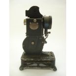 An early 20th century 'Pathescope' 9 mm film projector:,
