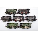 A group of seven Hornby O gauge 0-4-0 tank locomotives :,
