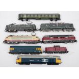 Lima, Fleischmann and other OO/HO gauge diesel and overhead electric locomotives,