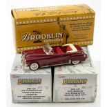 Brooklin Models, a boxed group of three 1/43rd scale model cars:,BRK103 1956 Plymouth Plaza,