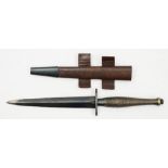 A WWII period Fairbain Sykes Commando knife, second pattern:,