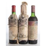 Nine Chateau Mouton Rothschild 1970 First growth.