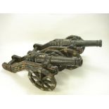 A pair of cast iron decorative cannons:,