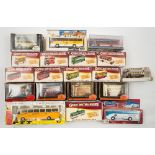 Atlas, EFE and others, a boxed group of buses and trams:, including PTT 'Swiss Postal Coach',