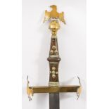 A late 19th /early 20th century Continental two-handed sword:,