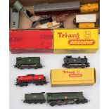 Tri-ang TT, a 4-6-2 Merchant Navy Class Locomotive 'Clan Line' no 35028 with tender:, unboxed,