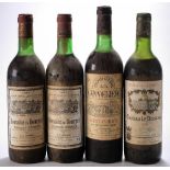 Four bottles of wine including Chateau La Bourdieu, 1978, two bottles of Domaine de Bourgat,